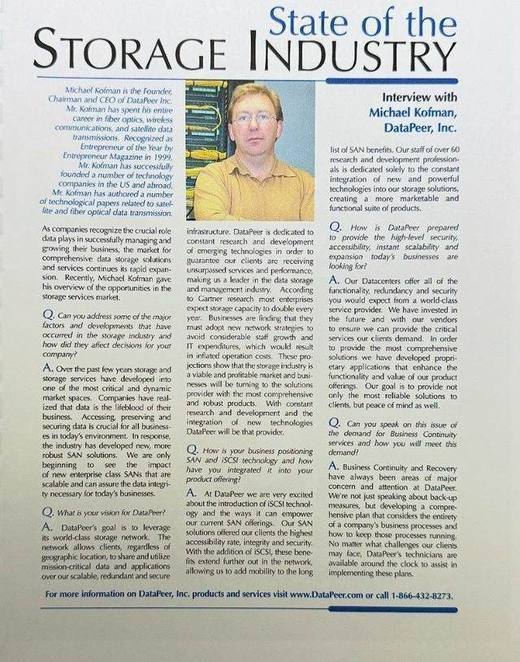 Press coverage — DataPeer interview